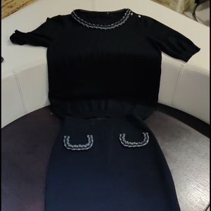 Salvatore Ferragamo skirt with top set